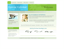 Tablet Screenshot of eyewearunlimited.biz